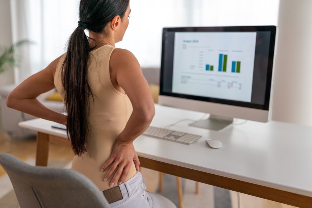 Back pain at desk